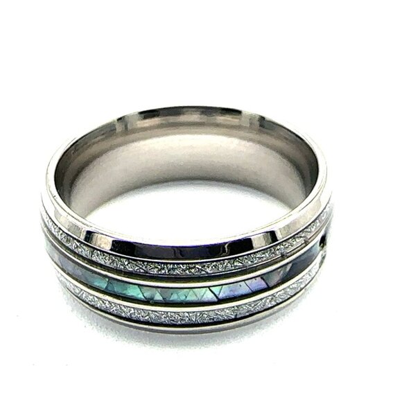 Color Changing Stainless Steel Unisex Ring Wedding Band Fashion Jewelry - Picture 2 of 14